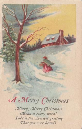 EARLY 1900'S CHRISTMAS POSTCARD 