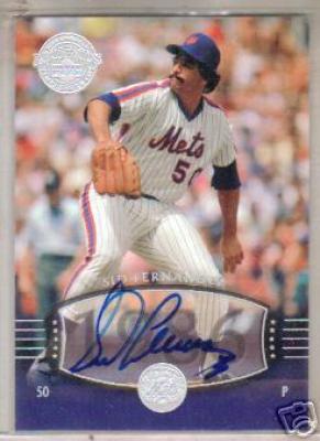 Sid Fernandez certified autograph New York Mets Upper Deck Legends card