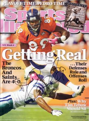 Daniel Graham autographed Denver Broncos 2009 Sports Illustrated