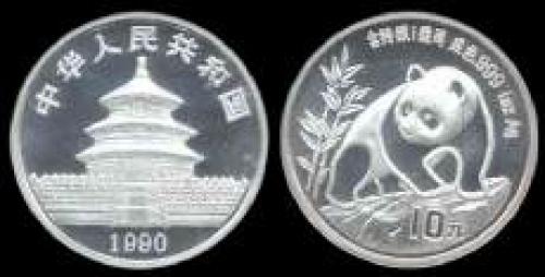 10 yuan; Year; 1990; (km y#237); Panda