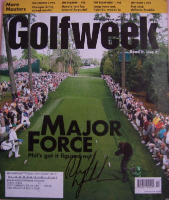 Phil Mickelson autographed 2006 Masters Golf Week magazine