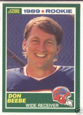 Don Beebe Buffalo Bills 1989 Score Rookie Card #265