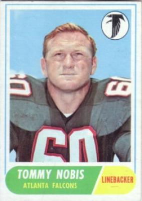 Tommy Nobis Falcons 1968 Topps card #151 NrMt