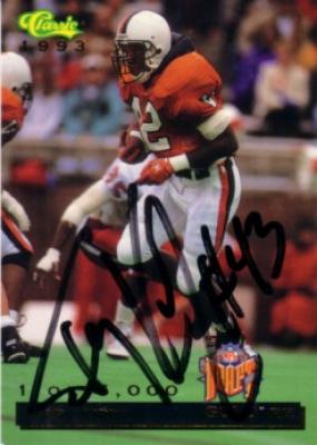 Terry Kirby autographed Virginia 1993 Classic card