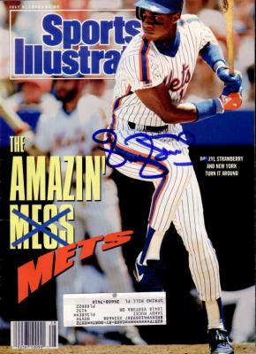 Darryl Strawberry autographed New York Mets 1990 Sports Illustrated