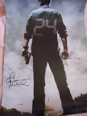 Kiefer Sutherland autographed 24 poster