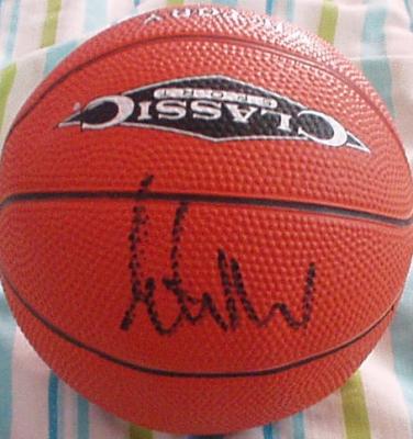 Elton Brand autographed mini basketball