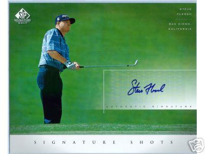 Steve Flesch certified autograph 8x10 SP Signature Golf photo card