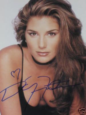 Daisy Fuentes autographed 8x10 cleavage photo