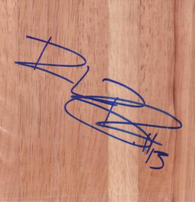 Rebekkah Brunson (Minnesota Lynx) autographed 6x6 basketball hardwood floor