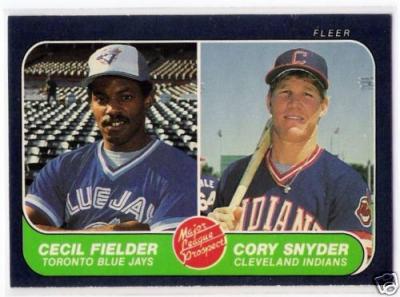 Cecil Fielder 1986 Fleer Rookie Card #653