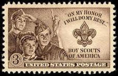 Stamps; Stamp Us 1950 3C Boy Scouts Of America