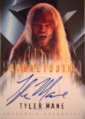 Tyler Mane certified autograph X-Men Sabretooth Topps card