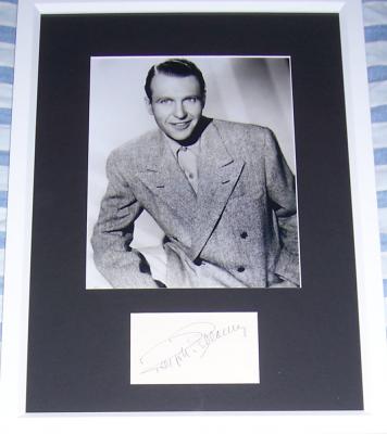 Ralph Bellamy autograph matted & framed with 8x10 photo