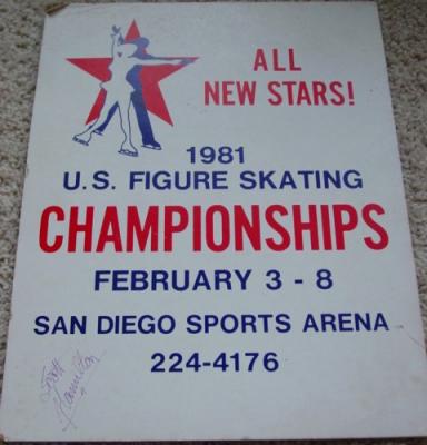 Scott Hamilton autographed 1981 U.S. Figure Skating Championships 11x14 sign