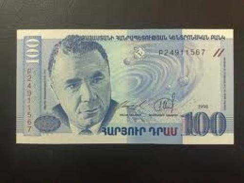 Banknotes; Armenia; 100 dram Year: 1998