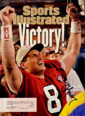 Steve Young autographed San Francisco 49ers Super Bowl 29 Sports Illustrated