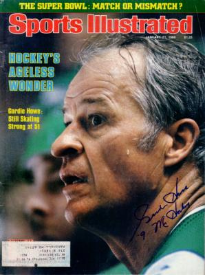 Gordie Howe autographed 1980 Sports Illustrated inscribed Mr. Hockey