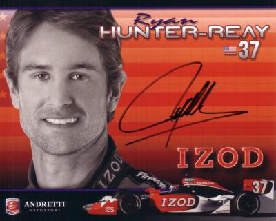 Ryan Hunter-Reay autographed Andretti photo card