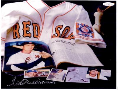 Ted Williams autographed Boston Red Sox 8x10 memorabilia photo