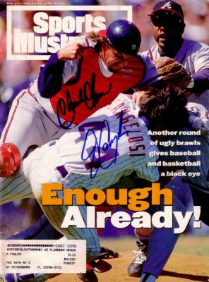 Charlie O'Brien & John Cangelosi autographed 1994 Sports Illustrated