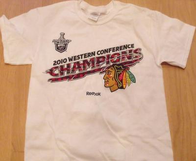 Chicago Blackhawks 2010 Western Conference Champions Reebok T-shirt