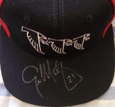 Eric Metcalf autographed Atlanta Falcons cap