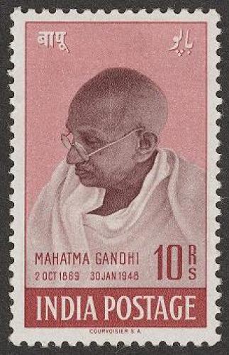 INDIA 1948 MAHATMA GANDHI 10 RS MINT NH