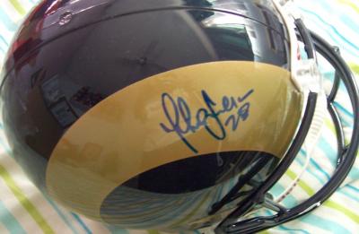 Marshall Faulk autographed St. Louis Rams full size helmet