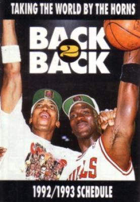 Michael Jordan & Scottie Pippen 1992-93 Chicago Bulls pocket schedule