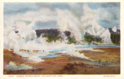 Yellowstone National Park vintage postcard