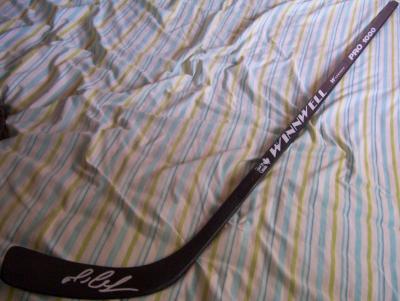 Mario Lemieux autographed hockey stick