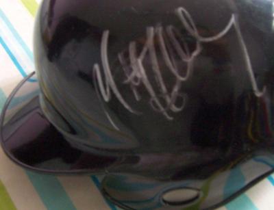 Matt Holliday autographed Colorado Rockies mini helmet