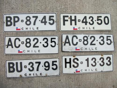 Chile plates