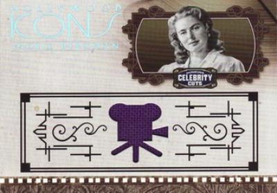 Ingrid Bergman worn clothing swatch Donruss Americana card #47/100