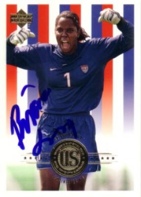 Briana Scurry autographed 2000 Upper Deck U.S. Soccer card