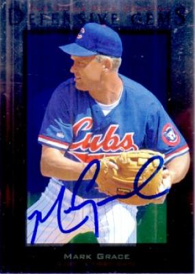 Mark Grace autographed Chicago Cubs 1996 Upper Deck card