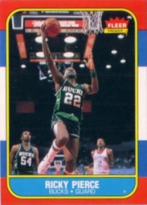 Ricky Pierce Bucks 1986-87 Fleer Rookie Card