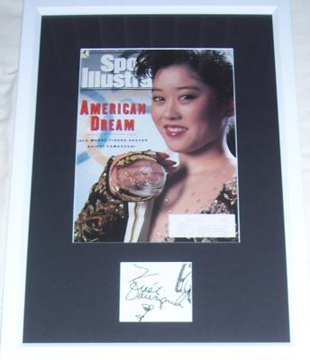 Kristi Yamaguchi autograph matted & framed with 1992 Sports Illustrated cover
