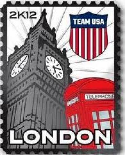 Stamps; 2012 London USA Olympic Team Crest Stamp