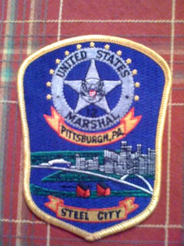 Rare Pittsburgh PA U.S. Marshal police patch