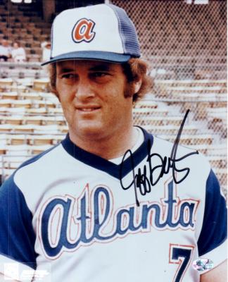 Jeff Burroughs autographed 8x10 Atlanta Braves photo