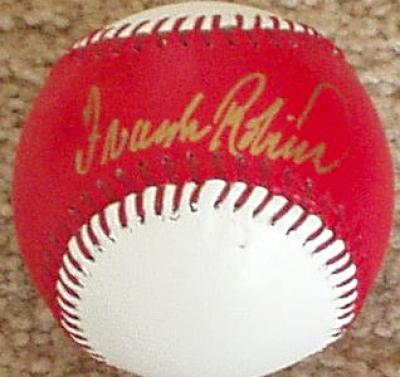 Frank Robinson autographed Cincinnati Reds baseball