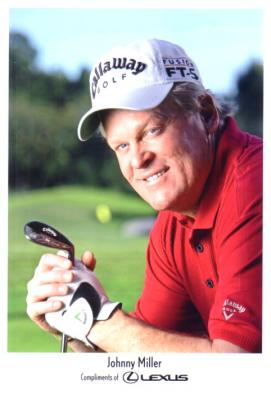 Johnny Miller Lexus promotional 5x7 golf photo