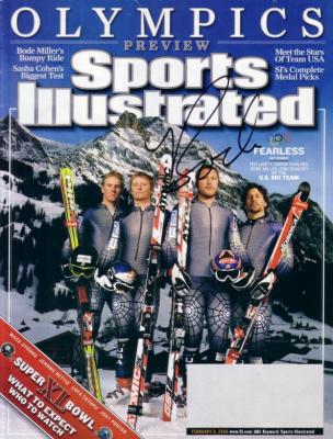 Bode Miller autographed 2006 Winter Olympics Sports Illustrated preview issue