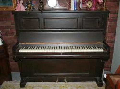 Antique Long Wooden Piano