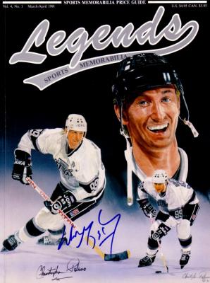 Wayne Gretzky autographed Los Angeles Kings Legends magazine