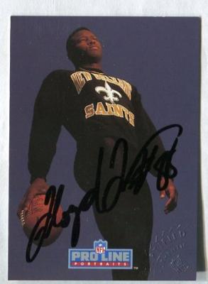Floyd Turner Saints certified autograph 1992 Pro Line card