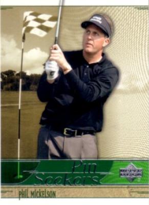 Phil Mickelson 2002 Upper Deck golf Pin Seekers insert card