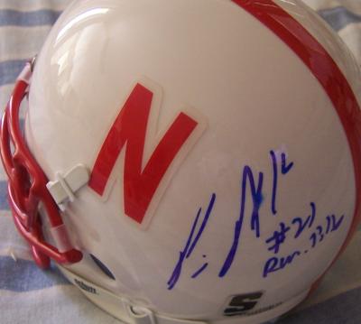 Prince Amukamara autographed Nebraska mini helmet